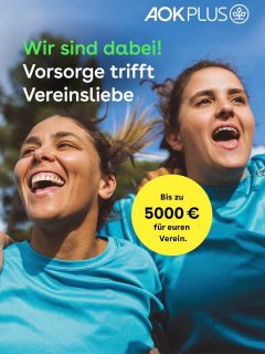 Wir sind dabei!
Vorsorge trifft Vereinsliebe: Bei der Gesundheitsinitiative der AOK PLUS dreht sich alles um Bewegung, Ernährung, mentale Gesundheit und Vorsorge - und wir sind dabei. Gemeinsam Gesundheitsmomente sammeln und bis zu 5.000 Euro für den Verein sichern.
Mehr erfahren: plus.aok.de/vereinsaktion
Für uns in der Leichtathletik stehen die vier Säulen Bewegung, Ernährung, mentale Gesundheit und Vorsorge im Mittelpunkt - Werte, die wir von Anfang an aktiv leben.
Umso mehr freuen wir uns, Teil der AOK PLUS Aktion zu sein!

Wären des Trainingslager hatten wir gesunde Snacks und unsere Liebe @einzignichtartig.kathl den Kinder Faszien näher gebracht. 

#aokvereinsvoting #aokplus #lackrostitz #leichtathletik